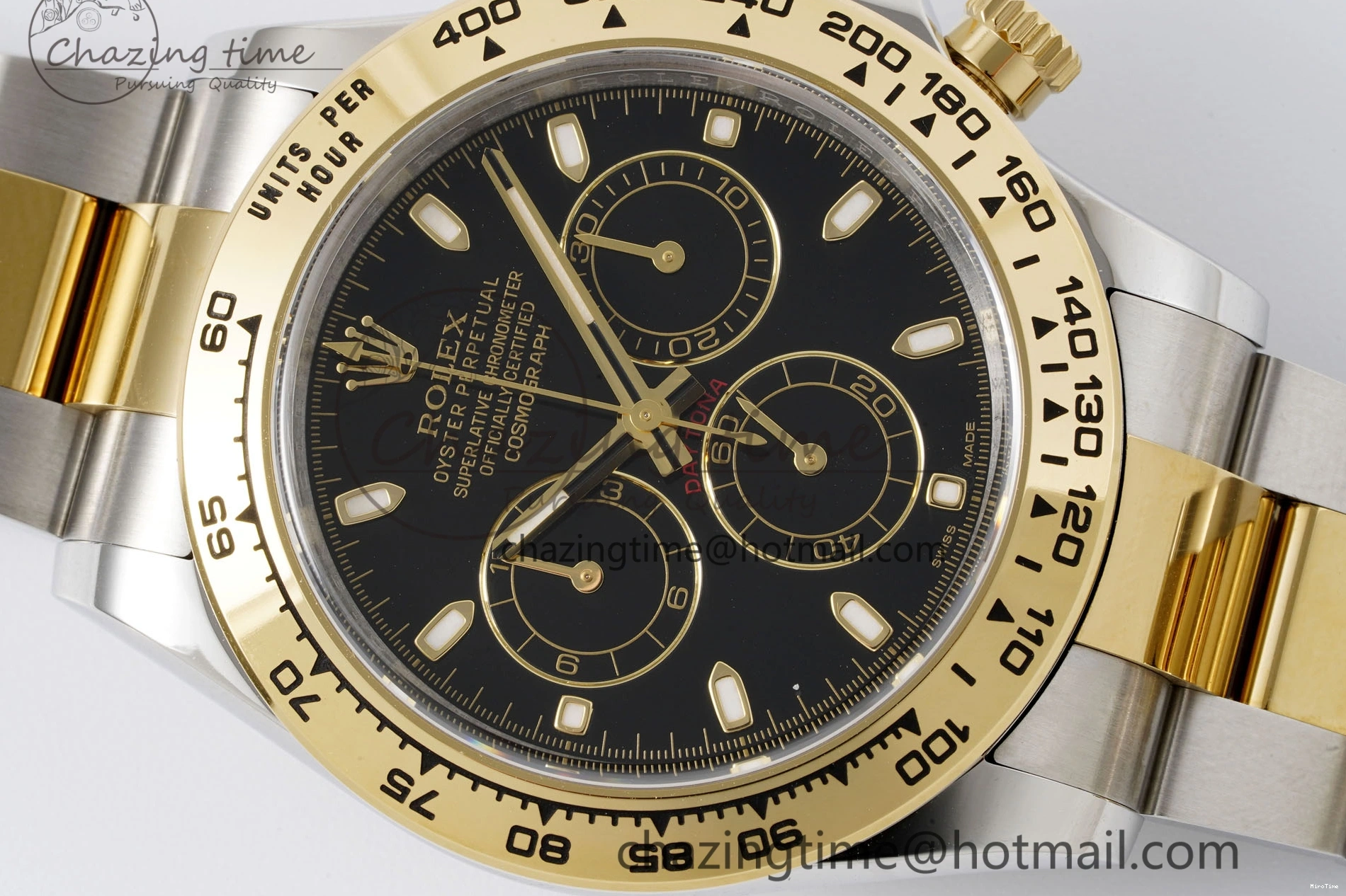 MiroTime 0502 Daytona 116503 Clean 1:1 Best Edition Black Dial on SS YG Bracelet SA4130 V SmartChoice 2084